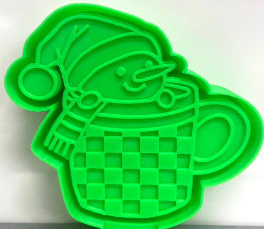 Snowman in Checkered Cup Mold