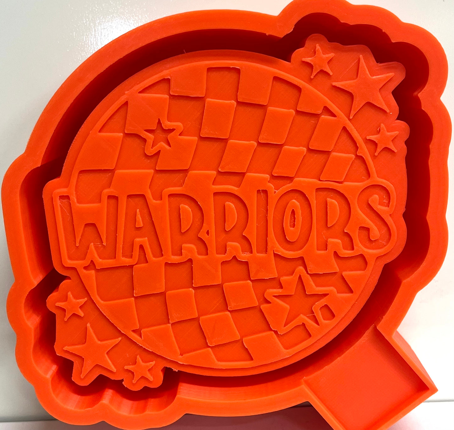 Checkered Circle Warriors Mascot Mold