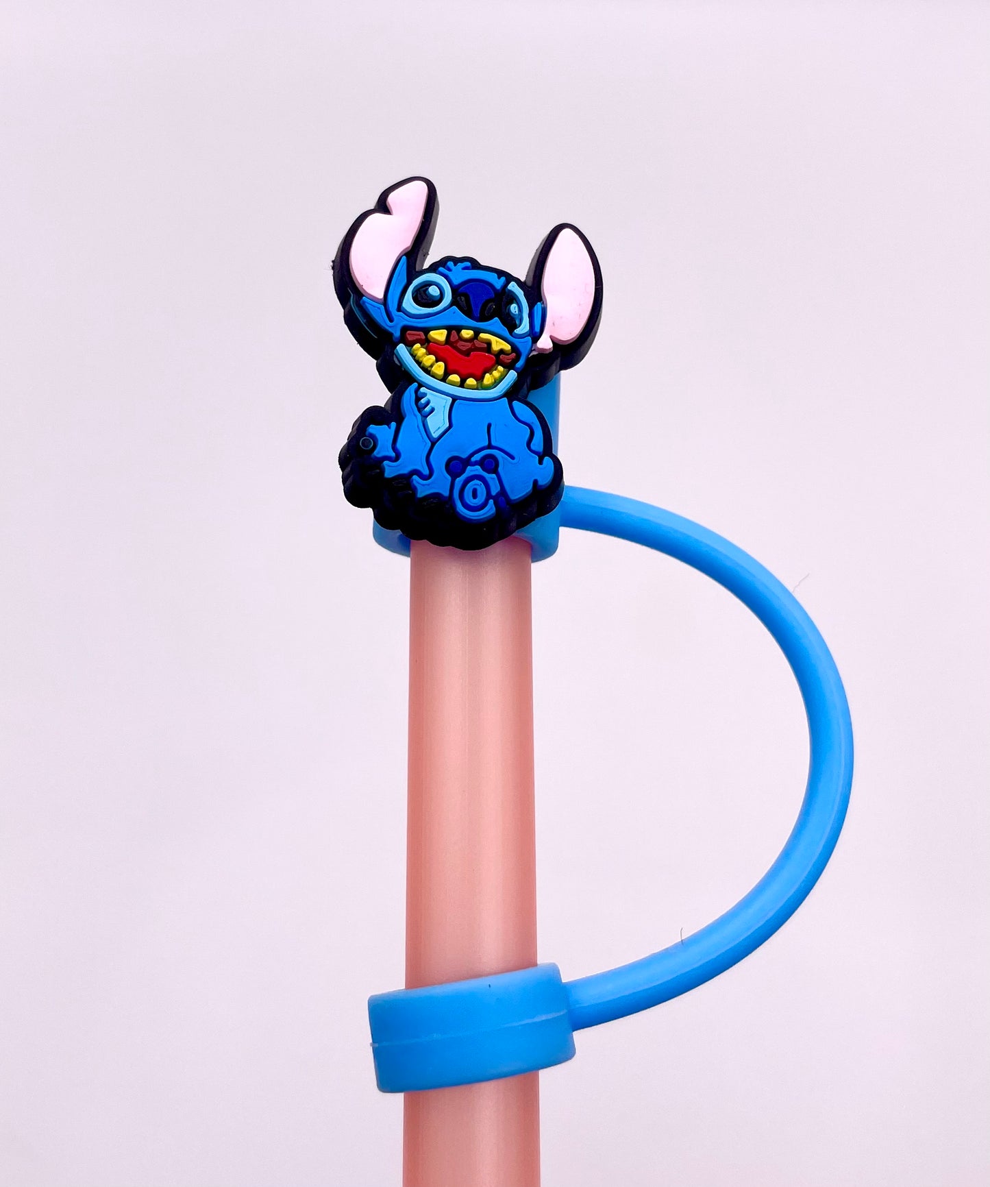 Straw Toppers - Blue Cartoon Guy Themed