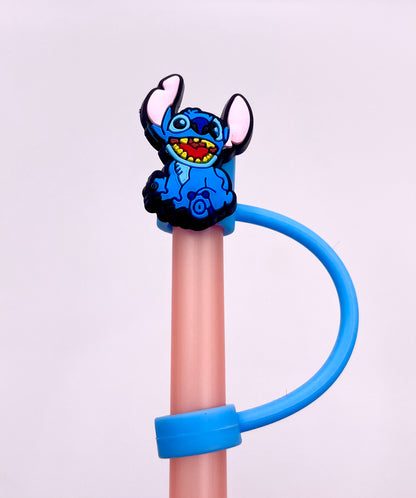 Straw Toppers - Blue Cartoon Guy Themed