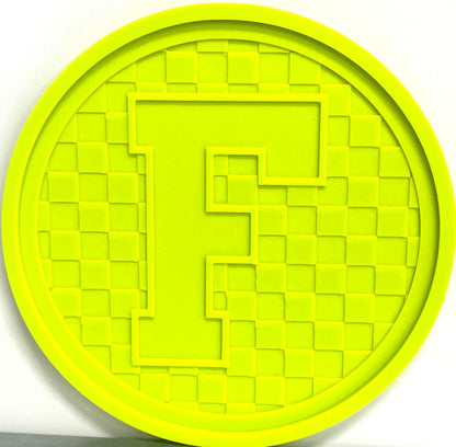 Checkered Alphabet Letters - Base & Insert Mold