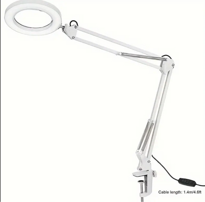 Magnifying LED Clamp On Lamp