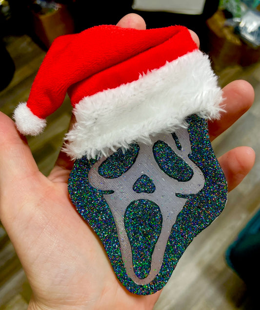 Christmas Ghostface Mold with Hat Add On Option