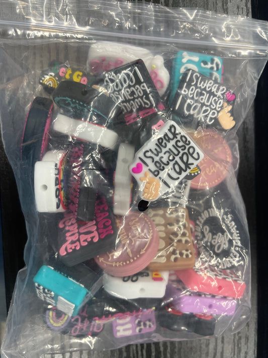 38pc Focal Beads