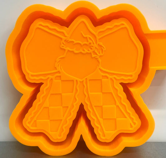 Green Christmas Guy Bow Mold