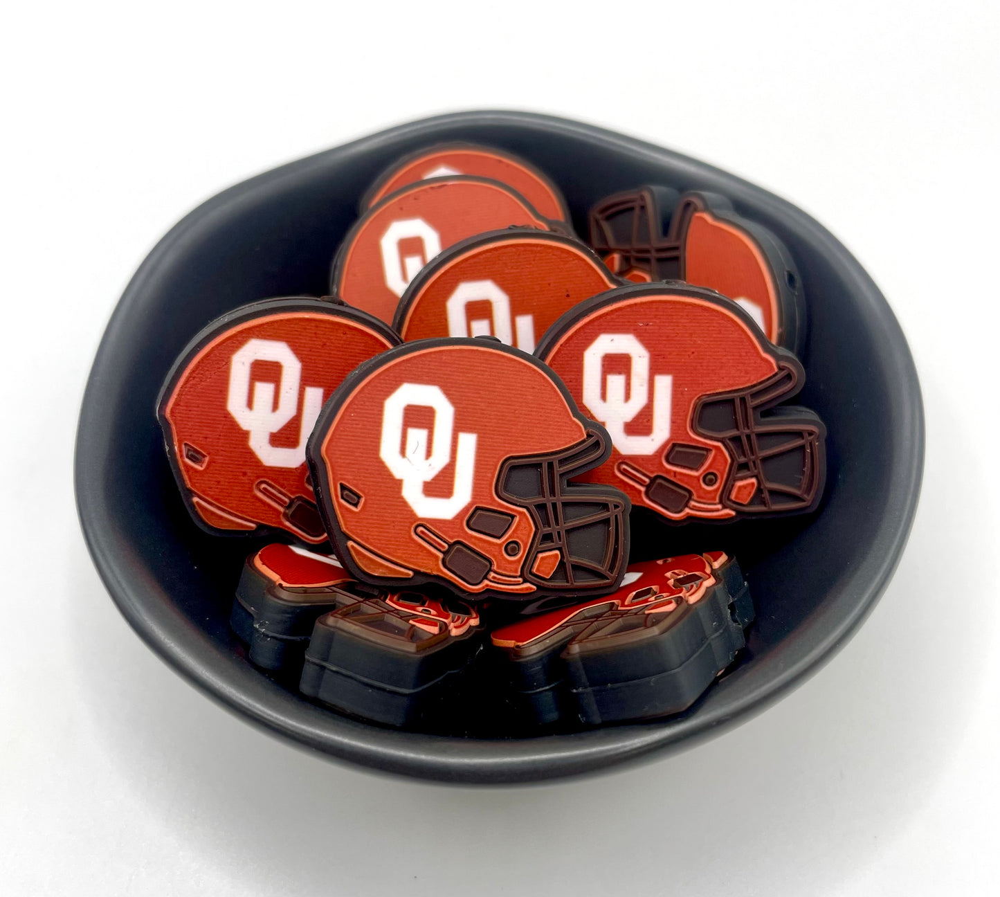 Football Sport Helmet Focal Bead