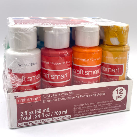 B Grade 12 Pc Acrylic Paint