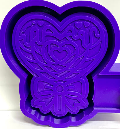 Dripping Heart Sucker Mold