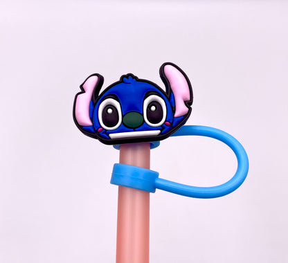 Straw Toppers - Blue Cartoon Guy Themed