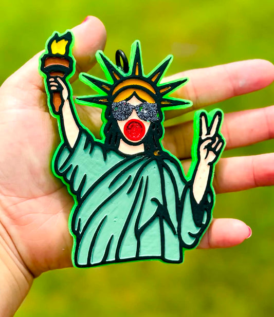 Lady Liberty Blowing Bubble Mold