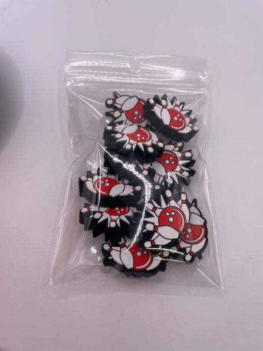 Discount Bowling Focal Beads - 10ct