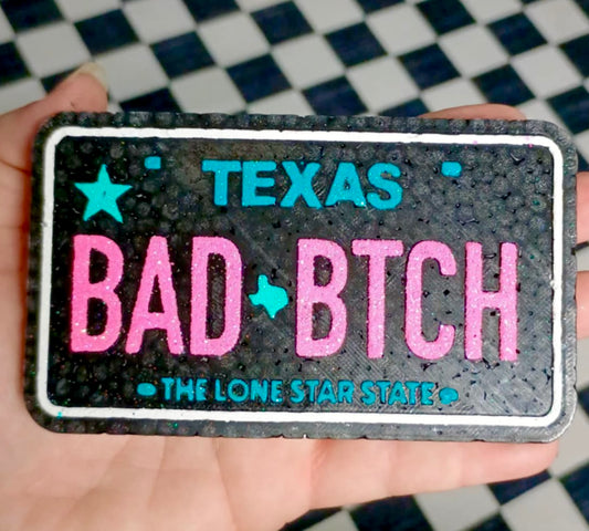 Bad Bitch Texas License Plate Mold