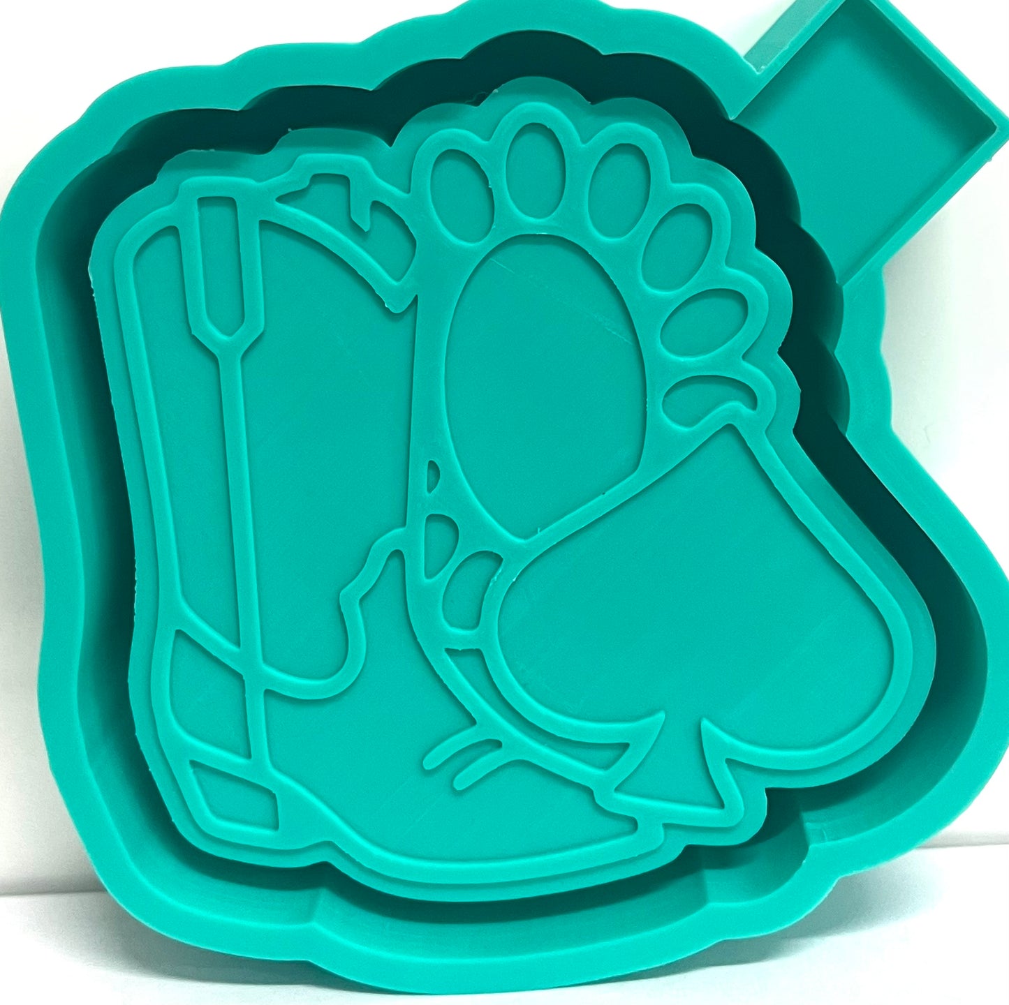 Concho Spade Cowboy Boot Mold