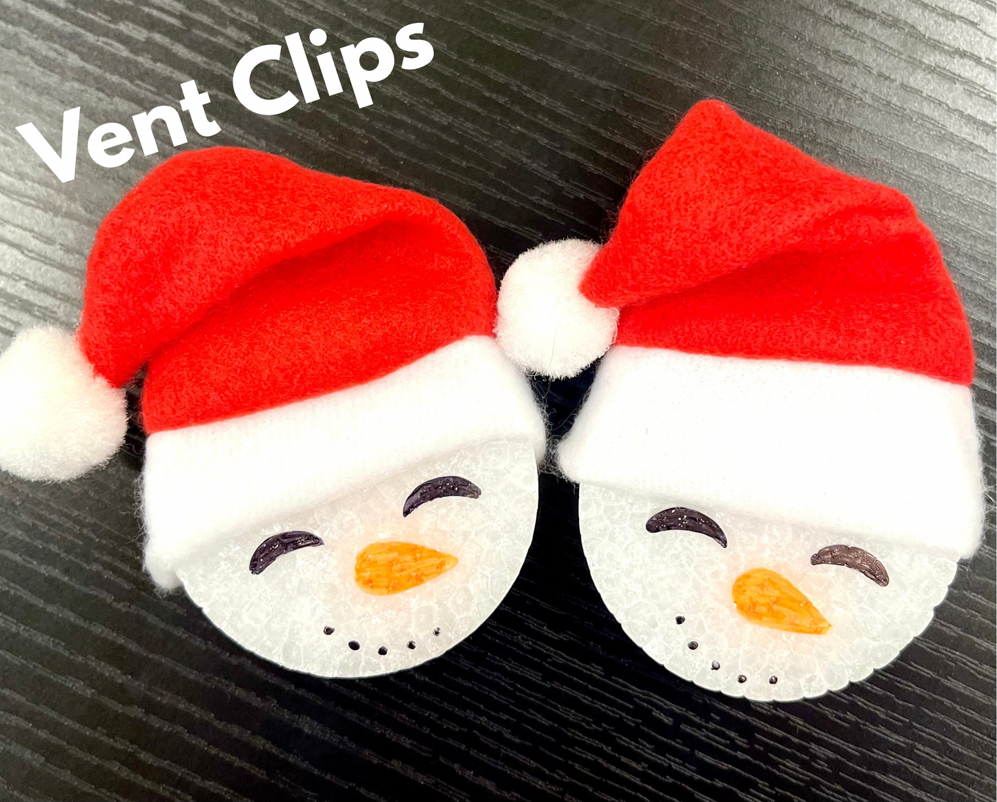 Christmas Hat Smiley Faces Vent Clip Molds