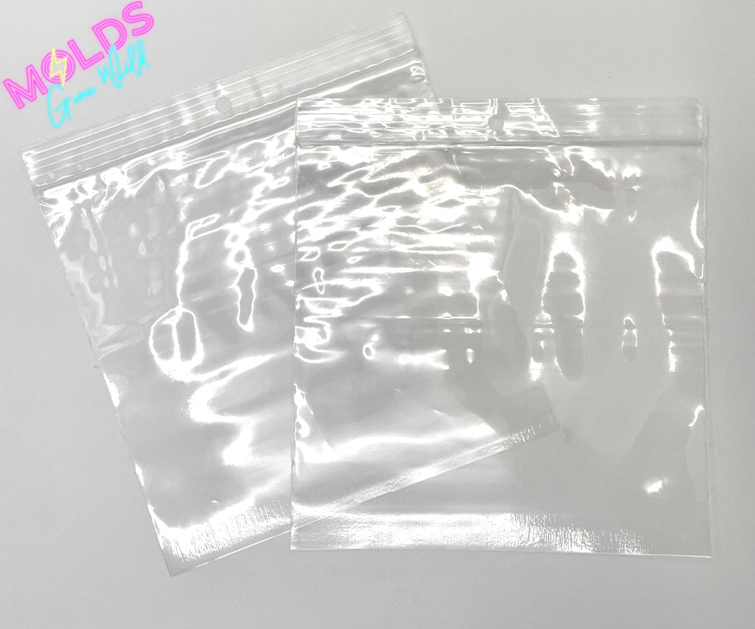 Clear Poly Product Bags With Hang Hole – Molds Gone Wild