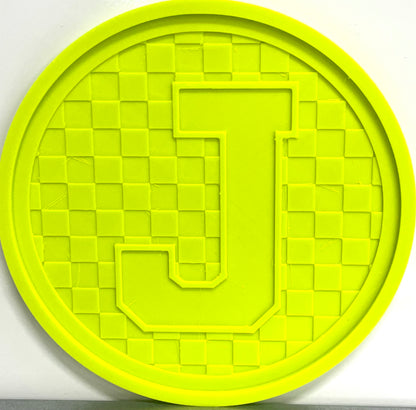 Checkered Alphabet Letters - Base & Insert Mold