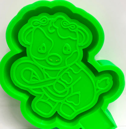 Cutie Awareness Ribbon Cow Mold
