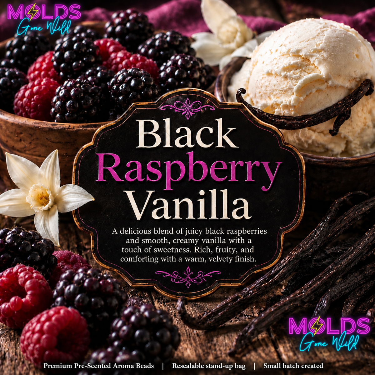 Black Raspberry Vanilla Prescented Aroma Beads