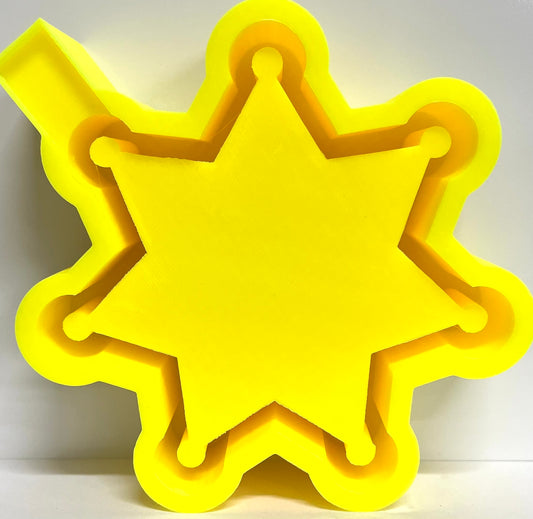 Seven Point Sheriff Star Mold