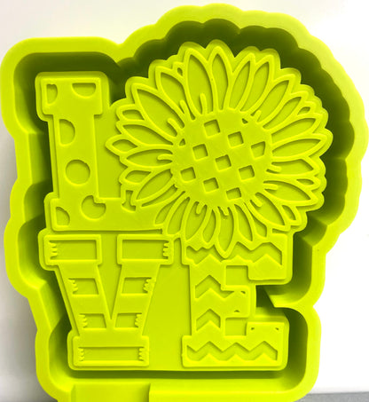 LOVE Sunflower Mold