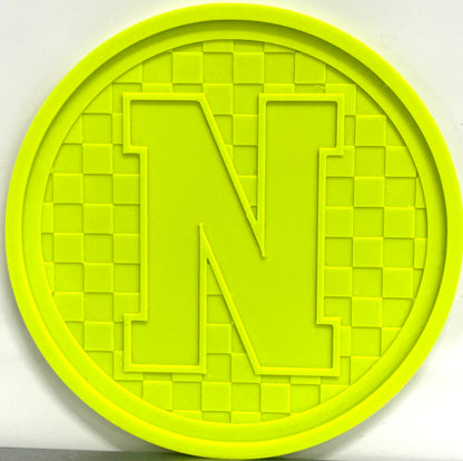 Checkered Alphabet Letters - Base & Insert Mold