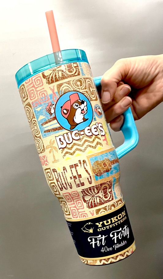Gas Station Mascot 40oz Tumbler Raffle