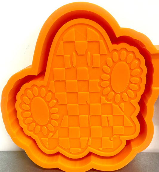 Checkered Ghost with Conchos Mold