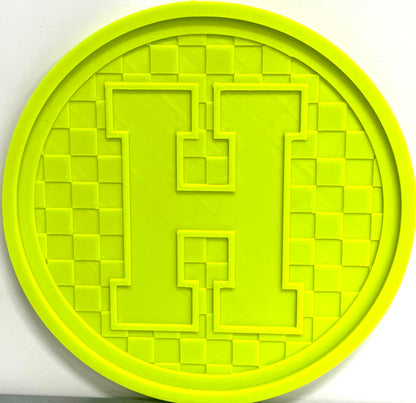 Checkered Alphabet Letters - Base & Insert Mold