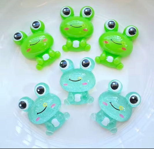 Frogs Resin Charms - 10 pc
