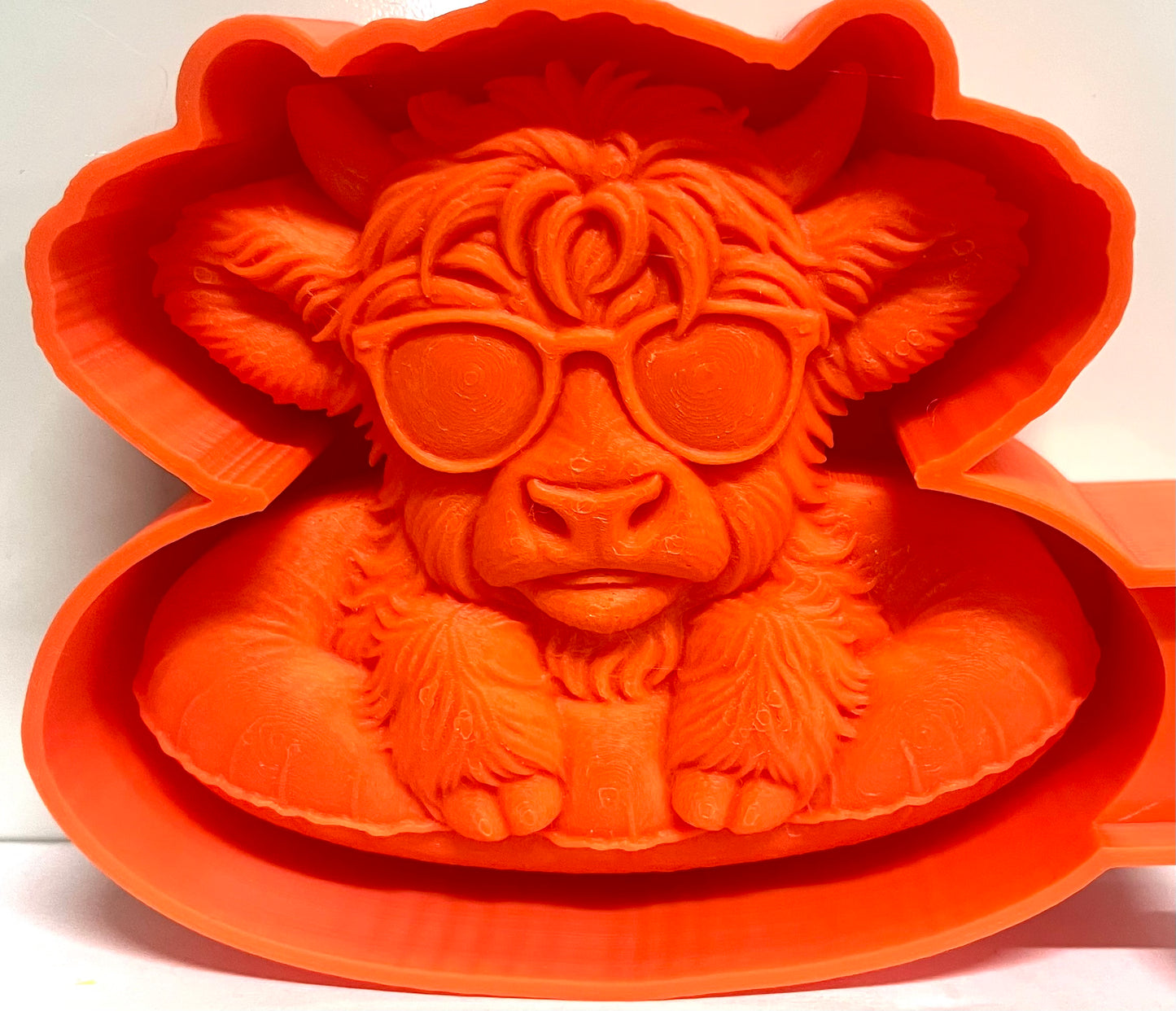 Highland Cow in Floatie 3D Mold
