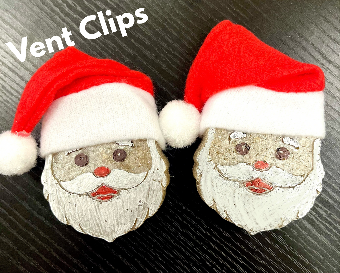 Christmas Hat Smiley Faces Vent Clip Molds