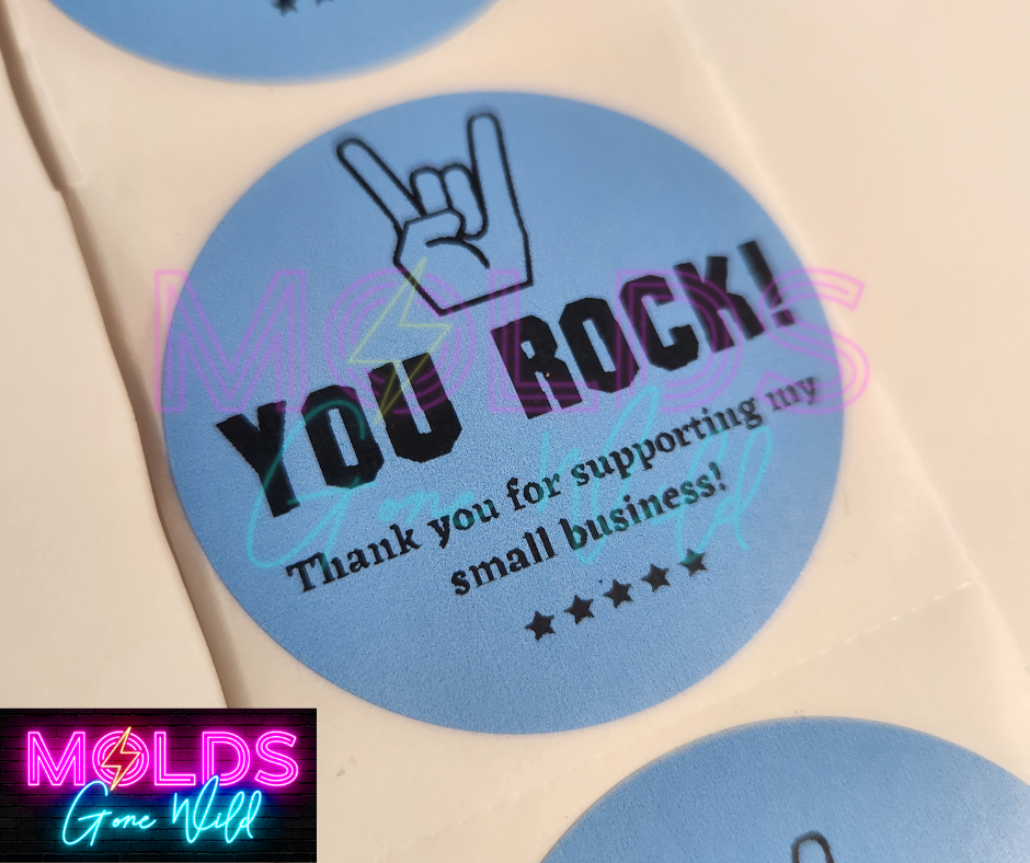 Round Thank You Stickers - Customization Option