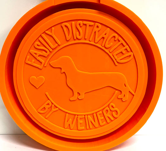 Easily Distracted By Weiners Dog Mold
