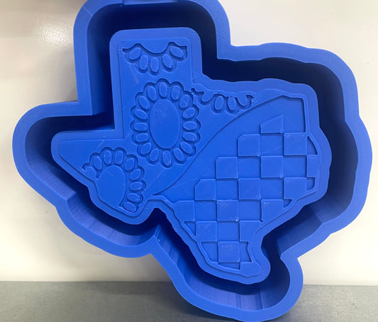 Checkered Concho Texas Mold