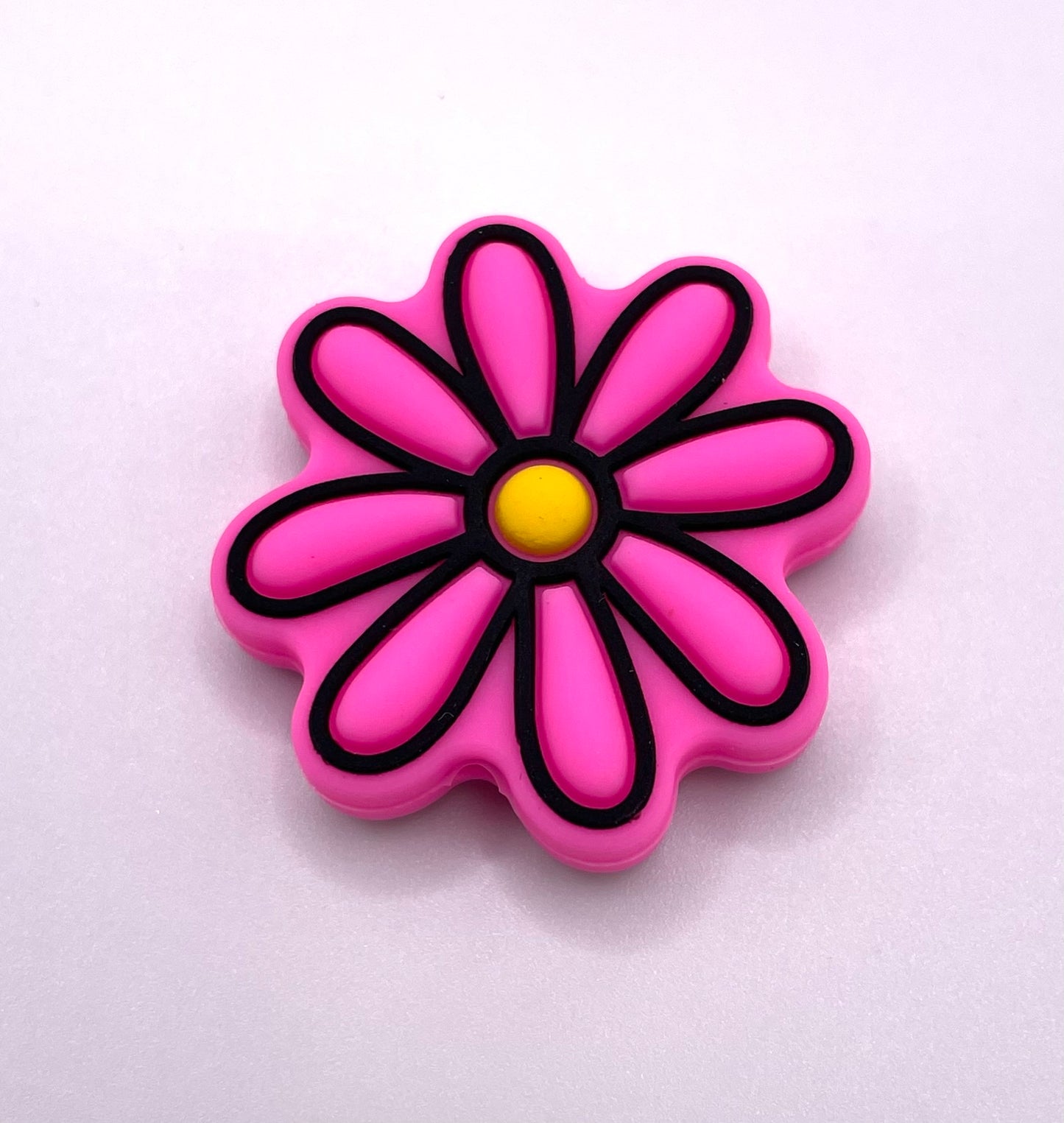 Pink Daisy Focal Bead