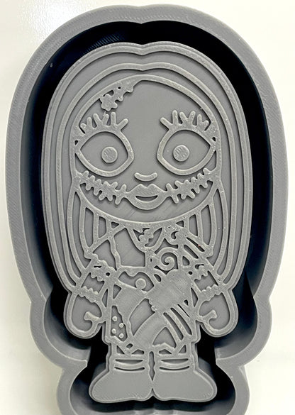 Skeleton Halloween Girl Mold