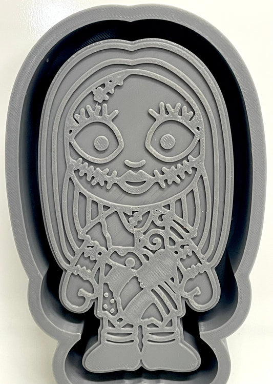 Skeleton Halloween Girl Mold