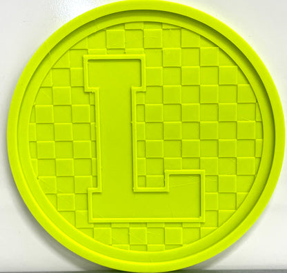 Checkered Alphabet Letters - Base & Insert Mold
