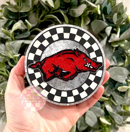 Checkered Circle Arkansas College Football Mold