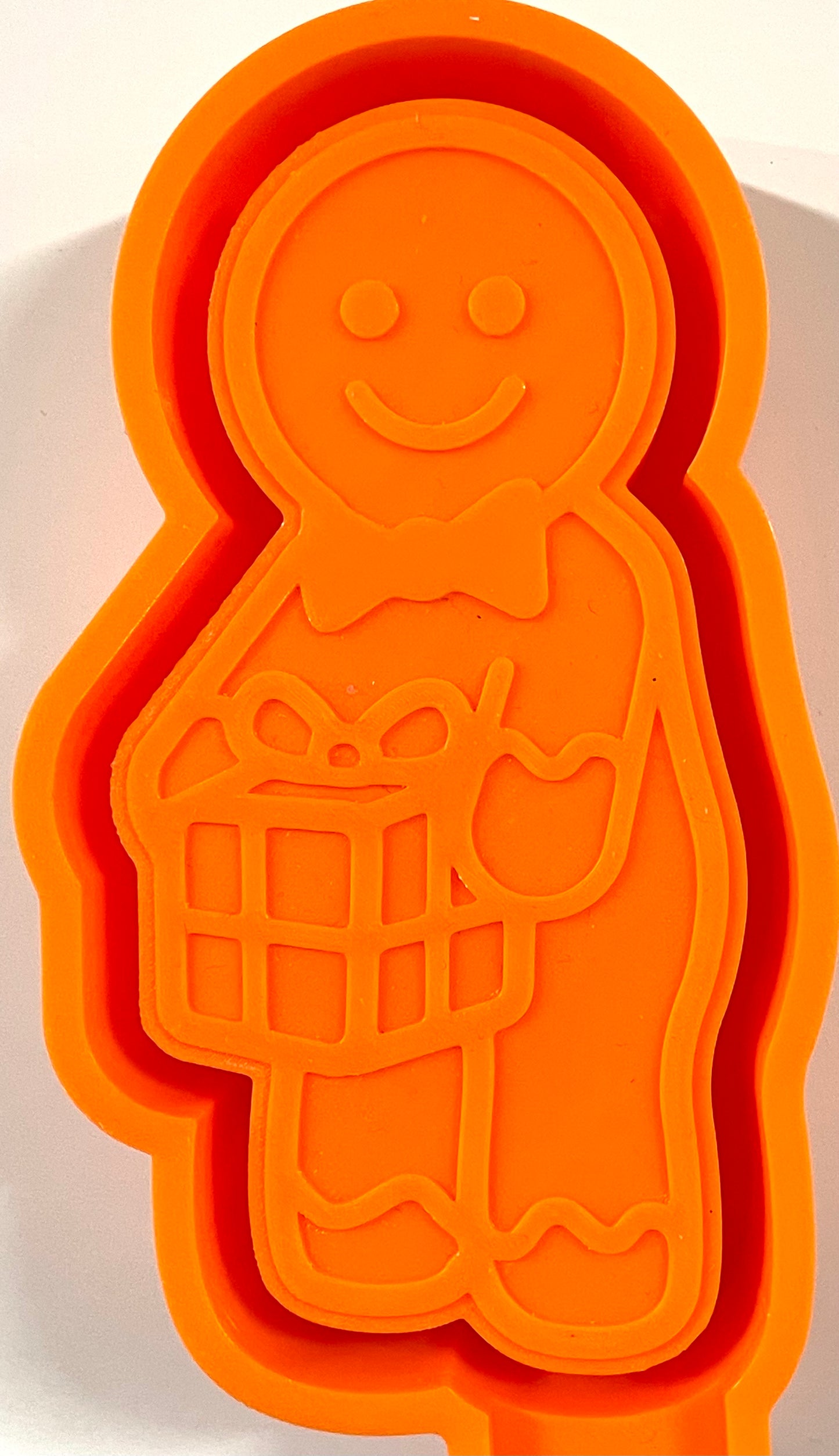 Gingerbread Man with Present Mold