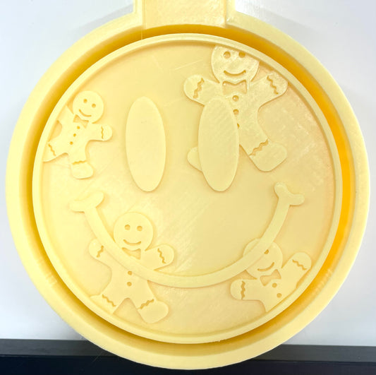 Gingerbread Man Smiley Face Mold