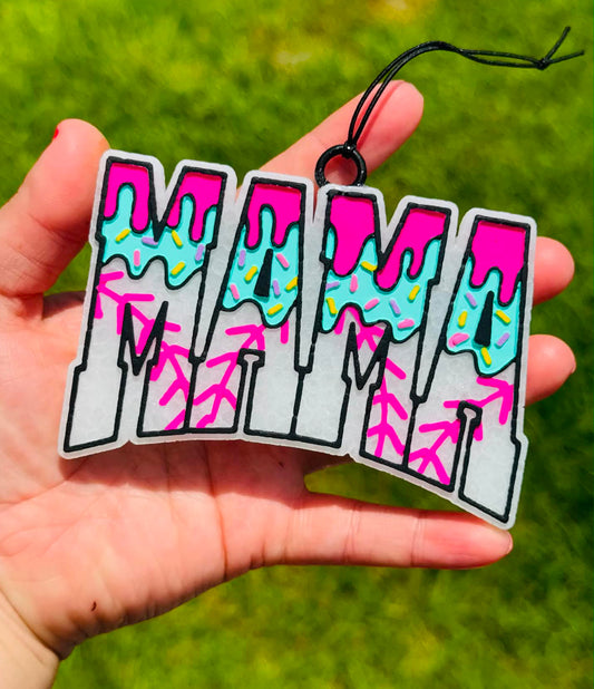 Baseball Mama with Sundae Drip Mold