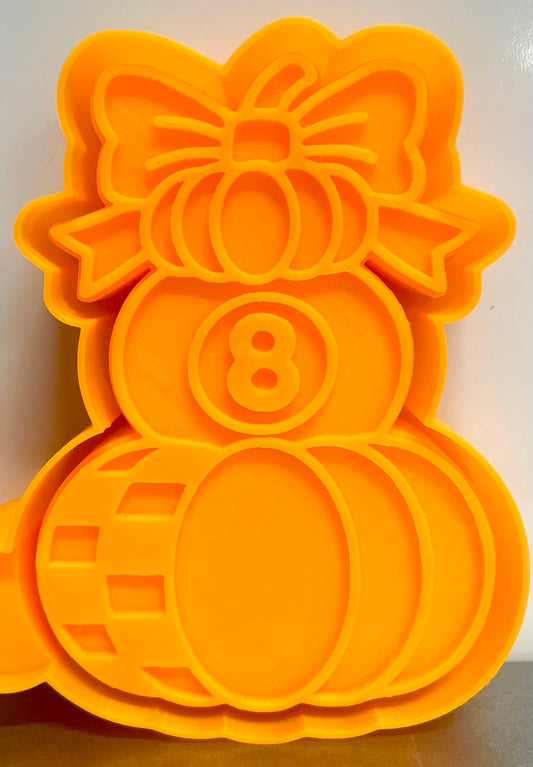 Stacked 8 Ball Pumpkins Mold