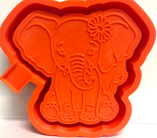 Elephant with Flower Mold
