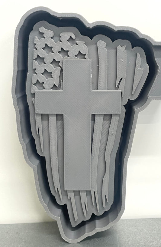 Cross with Flag Mold