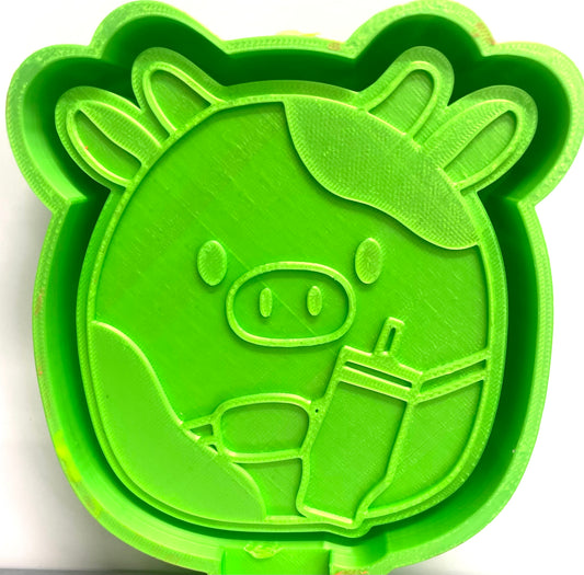 Boujee Squish Cow Mold