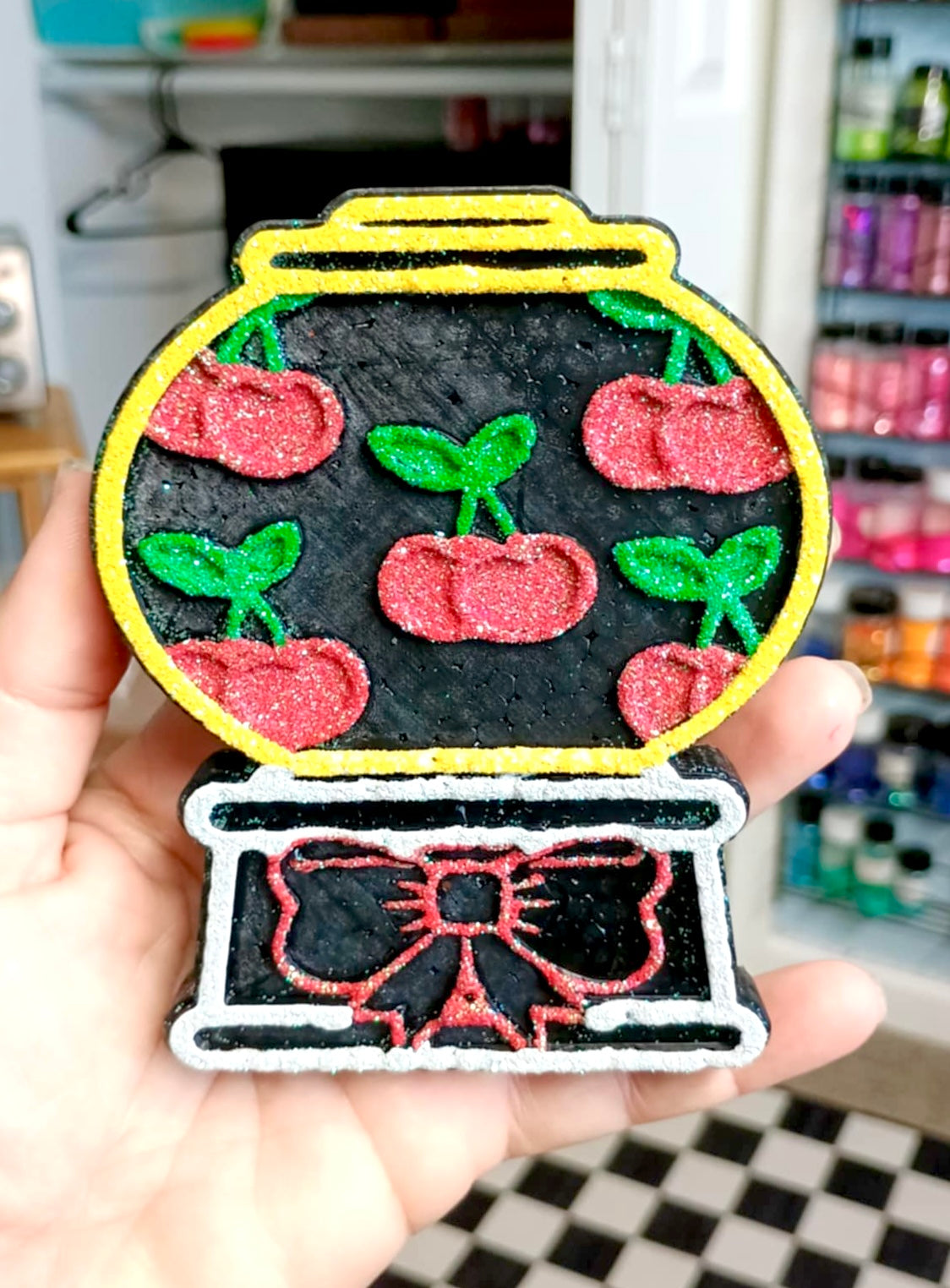 Cherries Gum Ball Machine Mold