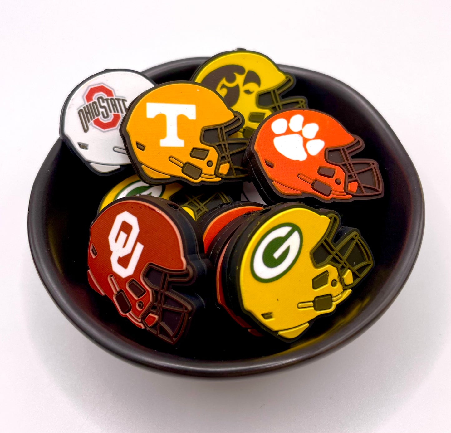 Football Sport Helmet Focal Bead