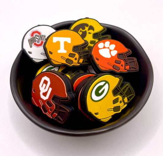 Football Sport Helmet Focal Bead