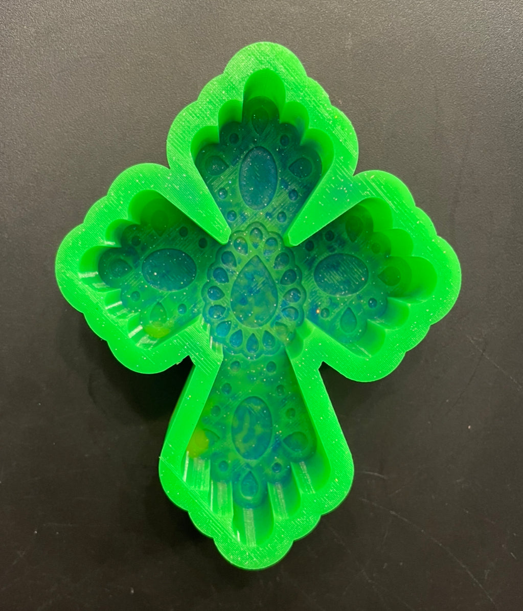 Squash Blossom Concho Cross Mold